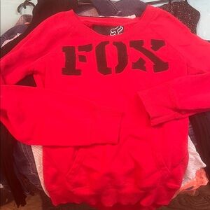 Fox Women's Bold Red Crew Neck Sweater